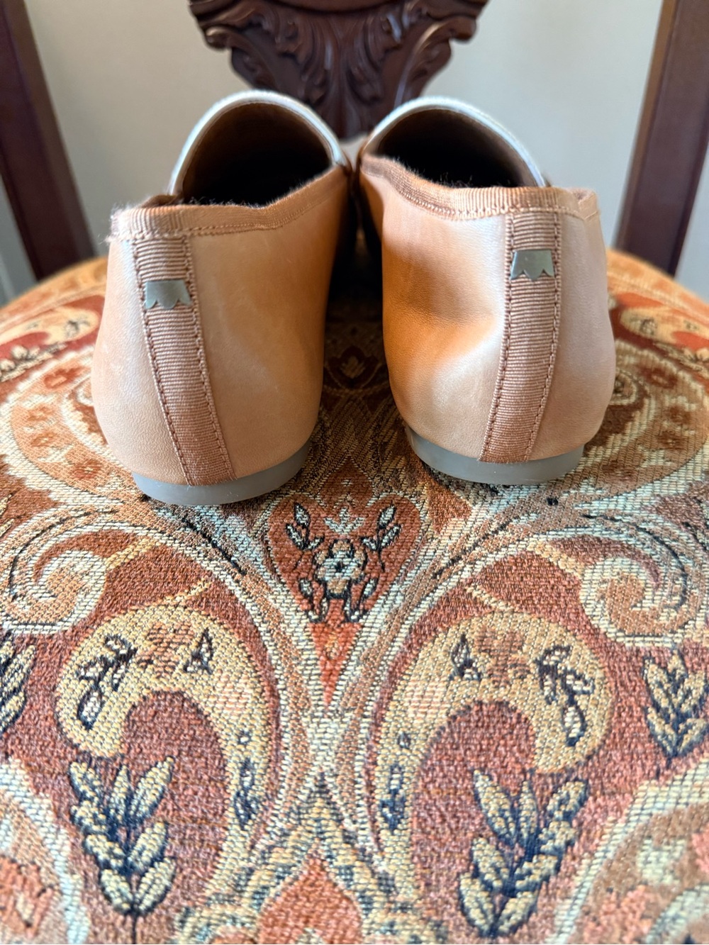 Birdies The Vesper. Slip on. 100% leather. Rubber sole. Cappuccino Raffia. 9.5 - Picture 11 of 12
